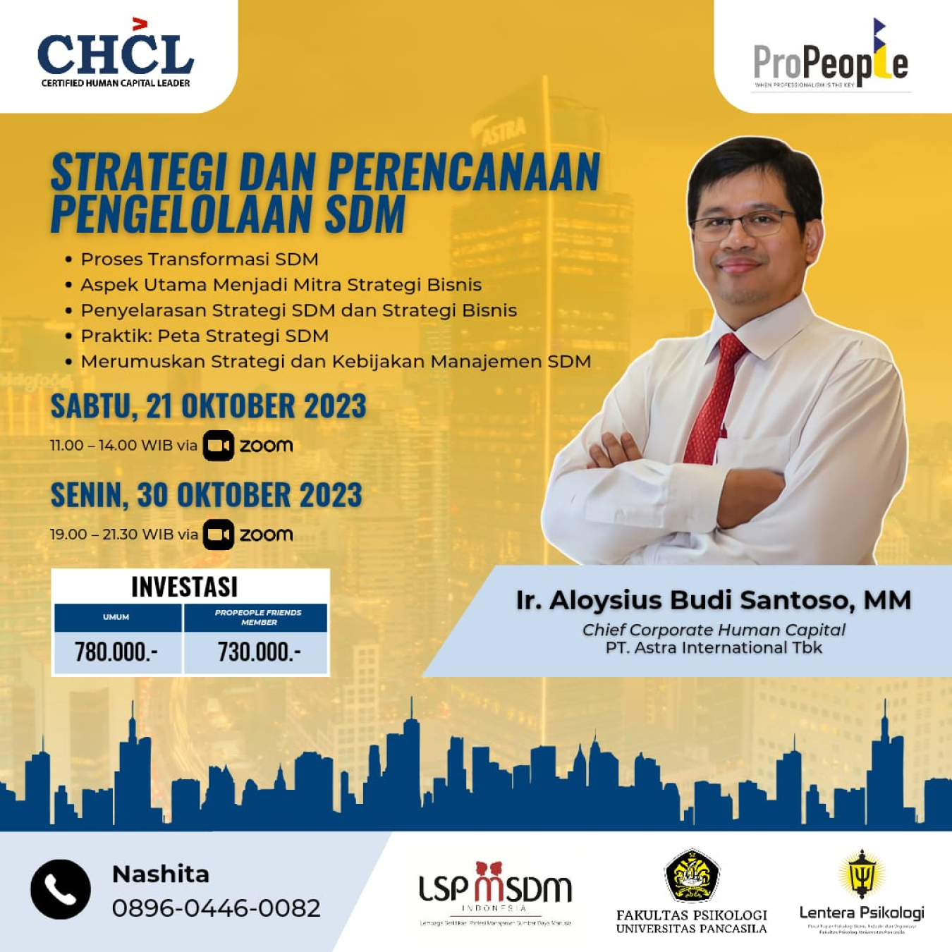 PROGRAM PELATIHAN HUMAN CAPITAL MANAGEMENT "Strategi dan Perencanaan