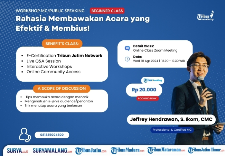 Tribun Academy -  Rahasia Membawakan Acara yang Efektif & Membius!