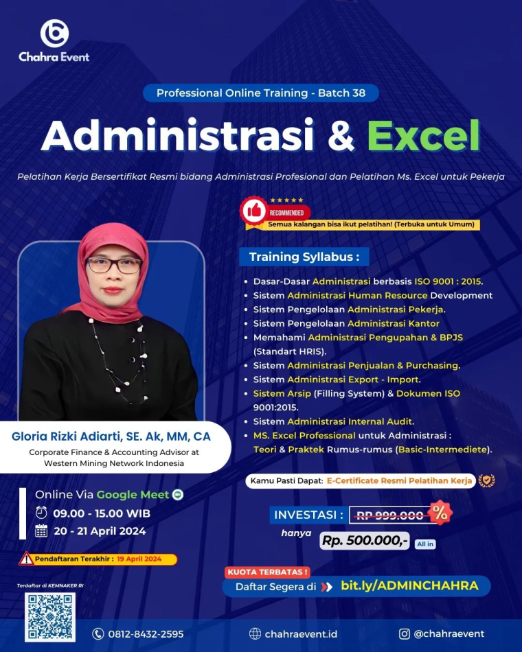 Pelatihan Administrasi & Excel