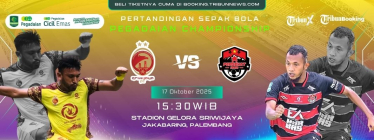 TIKET LAGA HOME SRIWIJAYA FC VS PERSEKAT TEGAL